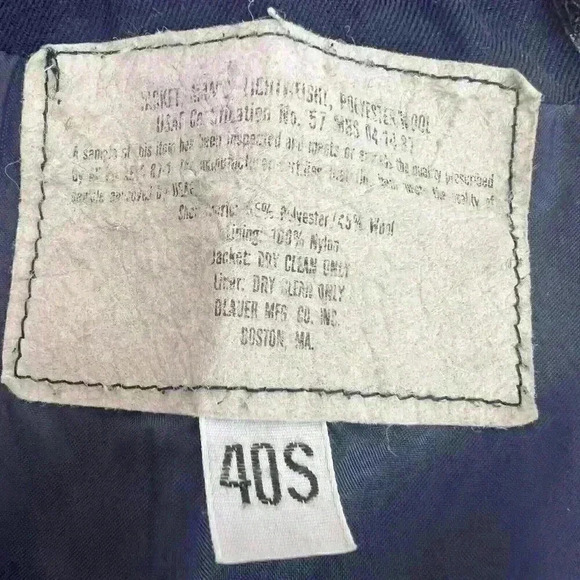 Vintage USAF Air Force NO. 57 Men’s Size 40S Blue - Front Pockets Zipper Front - Picture 11 of 11